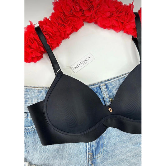 Lunelle Siyah Desteksiz Toparlayıcı Sütyen – Pürüzsüz Günlük Konfor Bralet