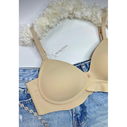 Lunelle Ten Rengi Dikişsiz Desteksiz Sütyen – İz Yapmayan Toparlayıcı Basic Günlük Sütyen