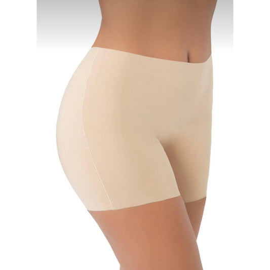 Lunelle Yüksek Bel Lazer Kesim Toparlayıcı Korse Şort Bej – İç Bacak Sürtünme Önleyici & Şekillendirici